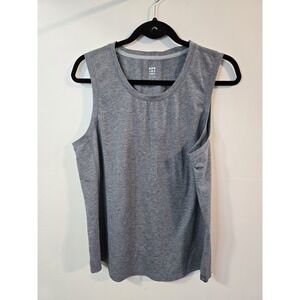 Title Nine Women XL Racerback Athletic Tank Top Gray Running Gym Workout